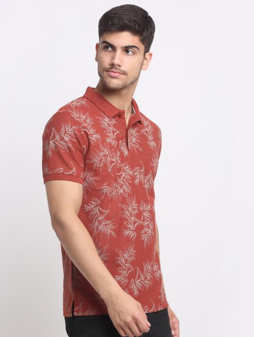 printed polo neck t-shirt - 19808142 - Very Small Image - 1