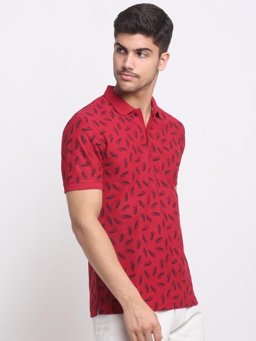 printed polo neck t-shirt - 19808151 - Very Small Image - 1