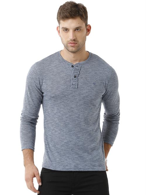 solids henley neck  regular t-shirt - 19808278 - Very Small Image - 1