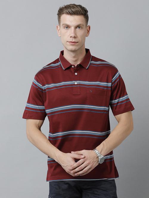 polo neck striped t-shirt - 19808299 - Very Small Image - 1