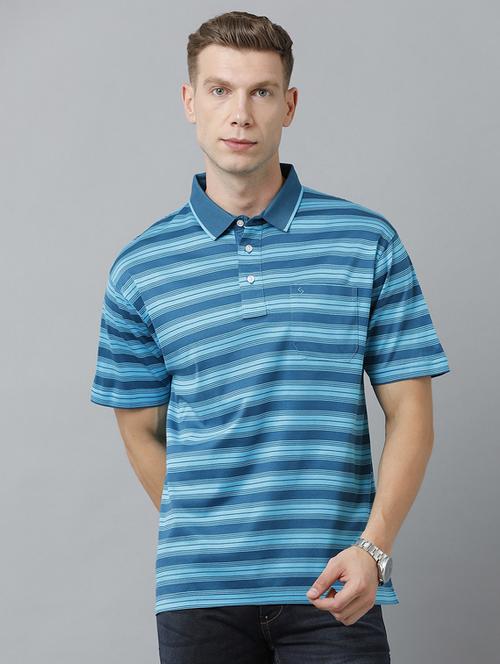 polo neck striped t-shirt - 19808301 - Very Small Image - 1