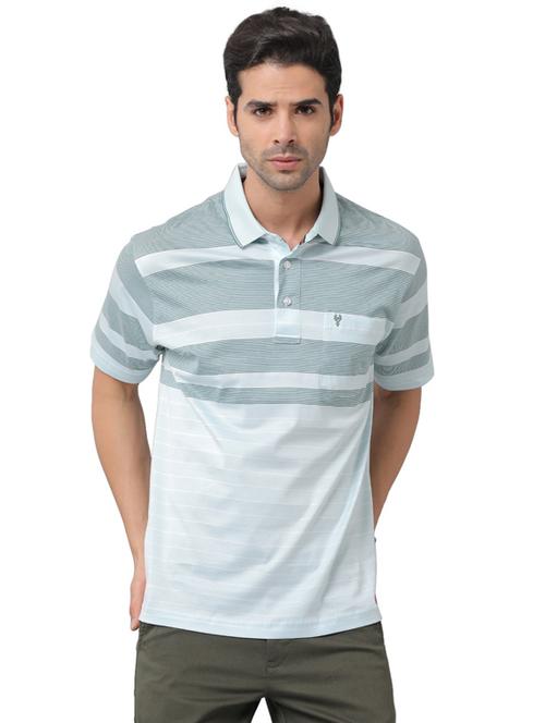 polo neck striped t-shirt - 19808314 - Very Small Image - 1