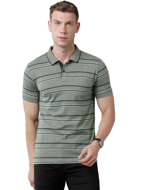 polo neck striped t-shirt - 19808326 - Very Small Image - 1