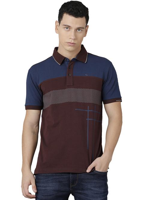 polo neck color block t-shirt - 19808335 - Very Small Image - 1