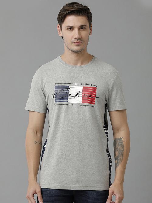 printed round neck regular t-shirt - 19808443 - Very Small Image - 1