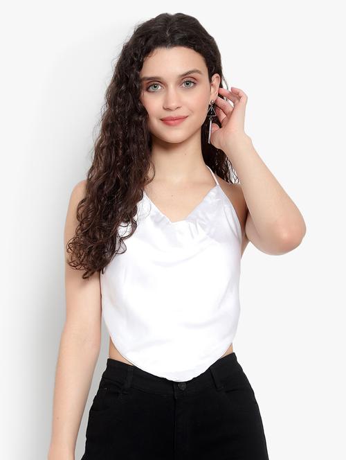 women's crop halter neck top - 19811309 - Very Small Image - 1