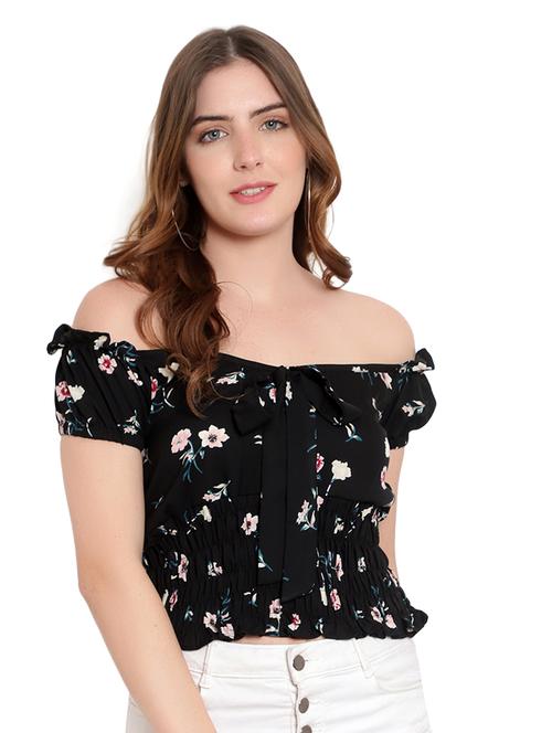 women's crop off shoulder top - 19811337 - Very Small Image - 1