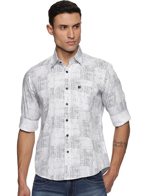 mens printed casual shirt - 19813903 - Very Small Image - 1