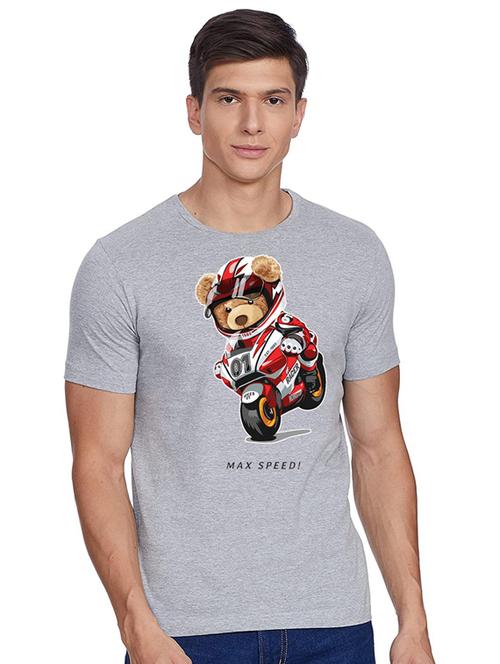 printed round neck regular t-shirt - 19814114 - Very Small Image - 1