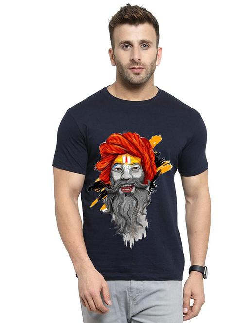 men front print short sleeve t-shirt - 19814140 - Very Small Image - 1