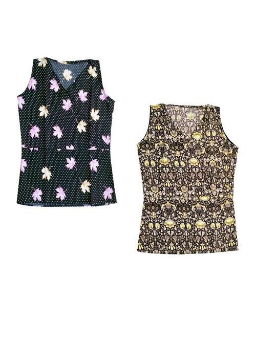 pack of 2 floral printed tops - 19814178 - Very Small Image - 1