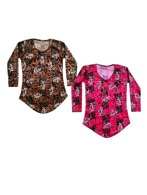 pack of 2 printed tops - 19814190 - Very Small Image - 1