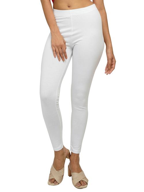white solid cotton legging - 19814653 - Very Small Image - 1