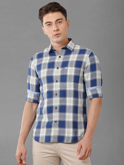 mens checks casual shirt - 19816166 - Very Small Image - 1