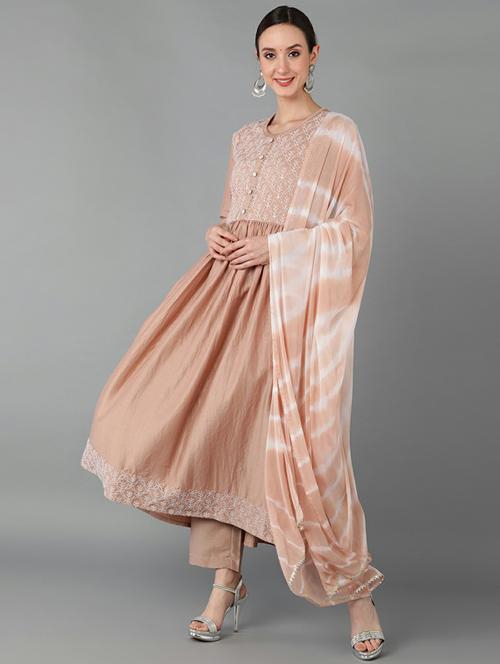 embroidery work suit set - 19817500 - Very Small Image - 1