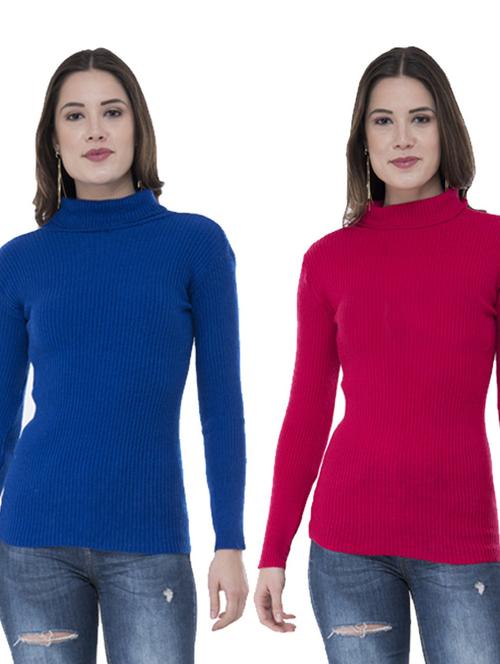 pack of 2 solid turtle neck pullover - 19823983 - Very Small Image - 1