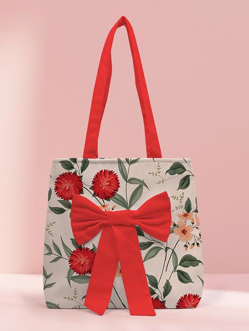 multi colored canvas regular tote - 19825426 - Very Small Image - 1