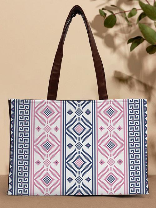 multi colored canvas regular tote - 19825441 - Very Small Image - 1