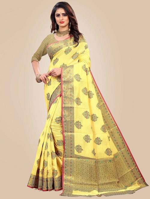 women's banarasi saree with blouse - 19825511 - Very Small Image - 1