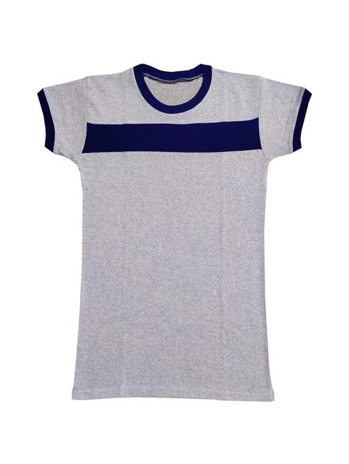 color block round neck t-shirt - 19825921 - Very Small Image - 1