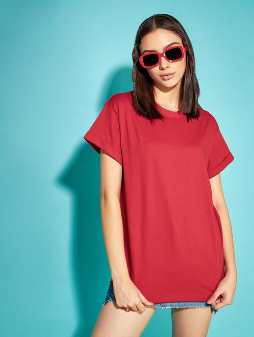 round neck solid regular tee - 19826123 - Very Small Image - 1