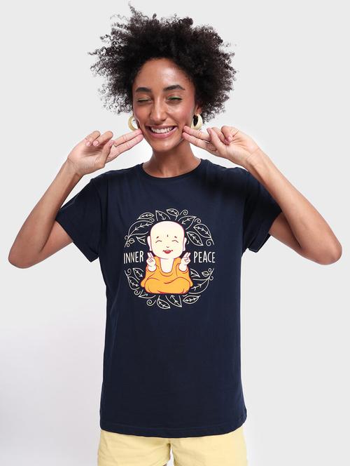 round neck printed regular tee - 19826183 - Very Small Image - 1