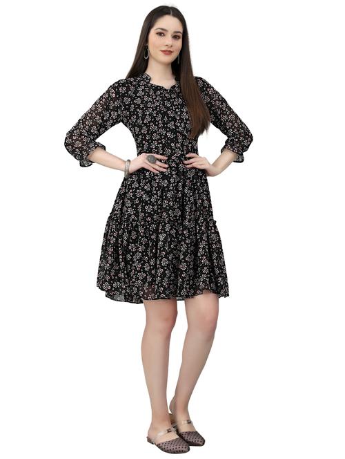 women's tiered dress floral dress - 19826601 - Very Small Image - 1