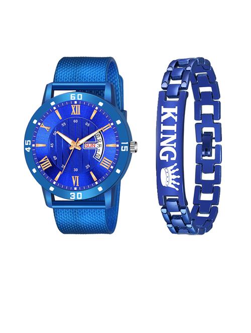 niyatinx men's analog watch with bracelet - 19827746 - Very Small Image - 1