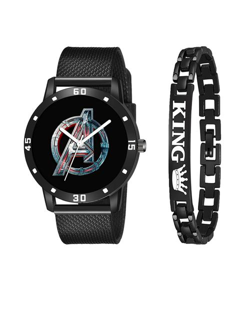 niyatinx men's analog watch with bracelet - 19827778 - Very Small Image - 1