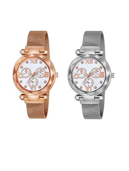 niyatinx women's analog watch combo - 19827951 - Very Small Image - 1