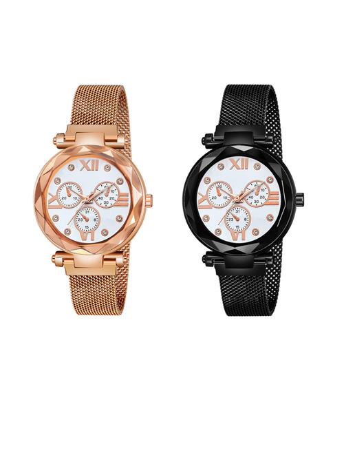 niyatinx women's analog watch combo - 19827952 - Very Small Image - 1