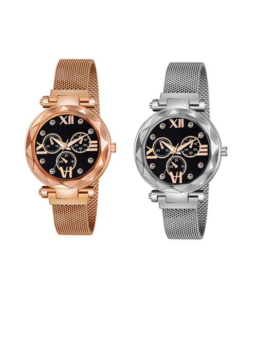 niyatinx women's analog watch combo - 19827956 - Very Small Image - 1
