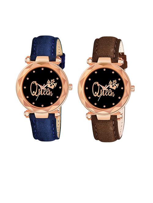 niyatinx women's analog watch combo - 19828007 - Very Small Image - 1