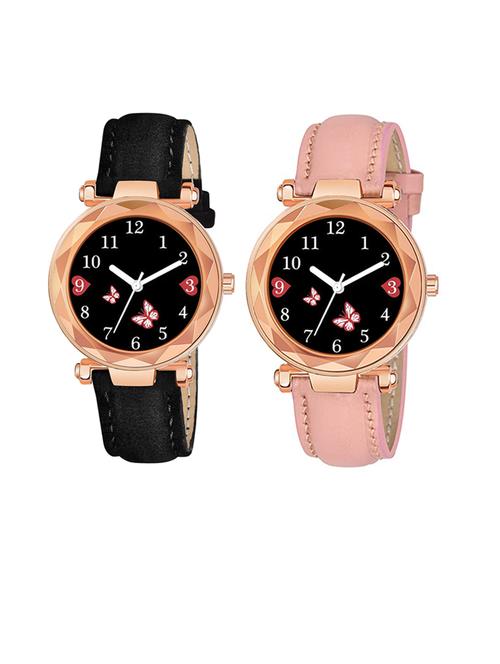 niyatinx women's analog watch combo - 19828046 - Very Small Image - 1
