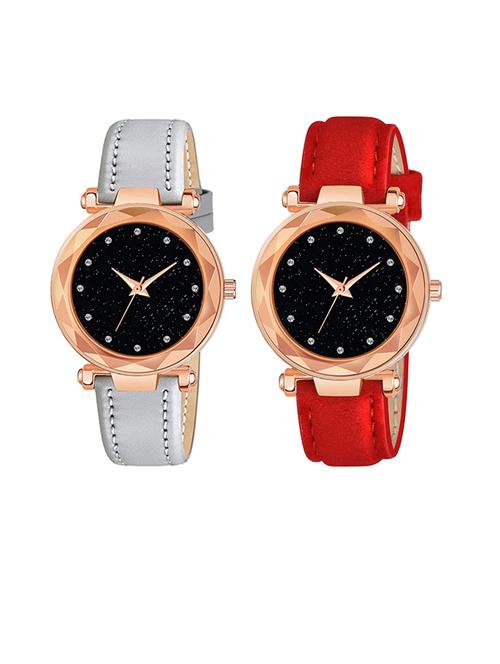 niyatinx women's analog watch combo - 19828062 - Very Small Image - 1