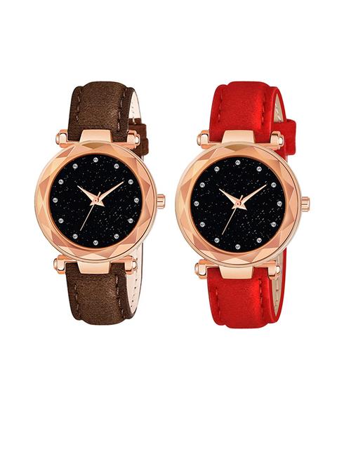 niyatinx women's analog watch combo - 19828073 - Very Small Image - 1