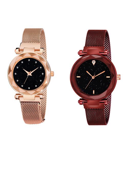 pack of 2 niyatinx women's analog watch - 19828151 - Very Small Image - 1
