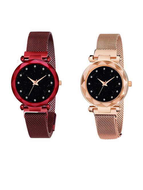 pack of 2 niyatinx women's analog watch - 19828167 - Very Small Image - 1