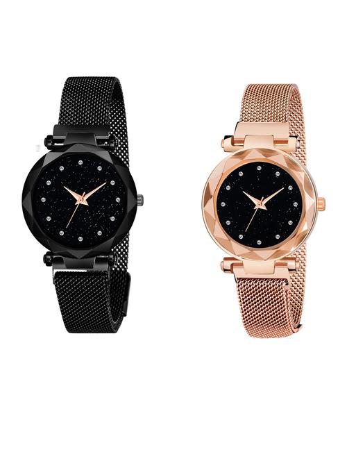 niyatinx women's analog watch combo - 19828225 - Very Small Image - 1