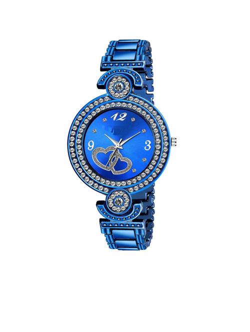 round shape studded analog watch - 19828369 - Very Small Image - 1