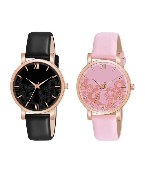 pack of 2 niyatinx women's analog watch - 19828578 - Very Small Image - 1