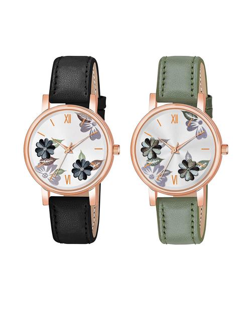 pack of 2 niyatinx women's analog watch - 19828584 - Very Small Image - 1