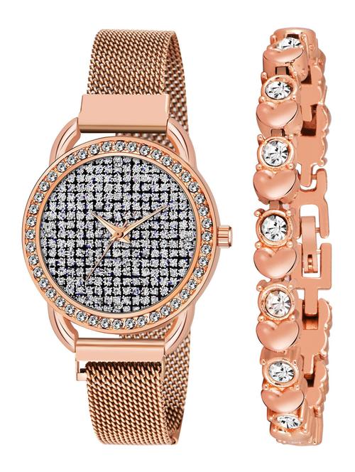 niyatinx women's analog watch combo - 19828752 - Very Small Image - 1