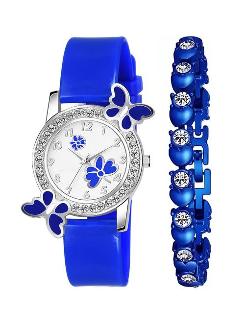 niyatinx women's analog watch & bracelet combo - 19829086 - Very Small Image - 1