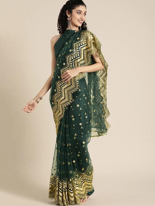 women's embellished saree with blouse - 19832164 - Very Small Image - 1