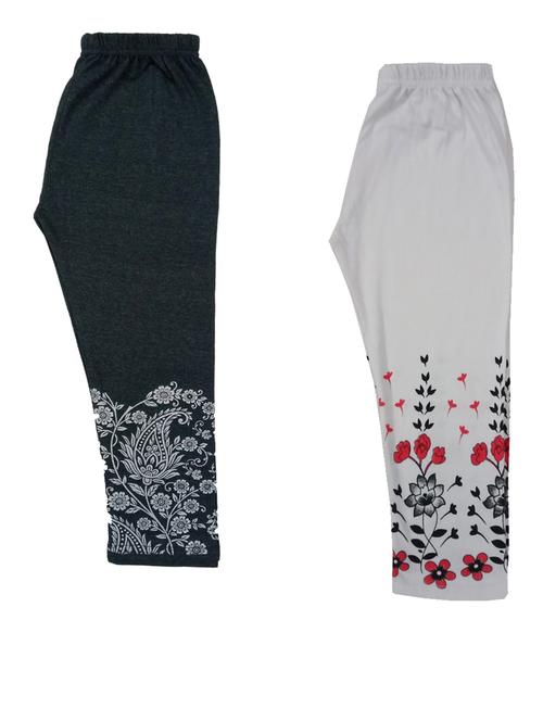 pack of 2 multi colored printed three-fourth - 19833169 - Very Small Image - 1