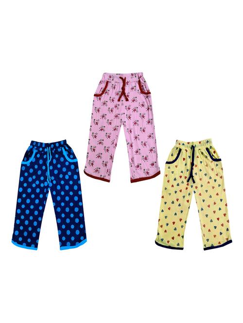 pack of 3 multi colored printed three-fourth - 19836589 - Very Small Image - 1