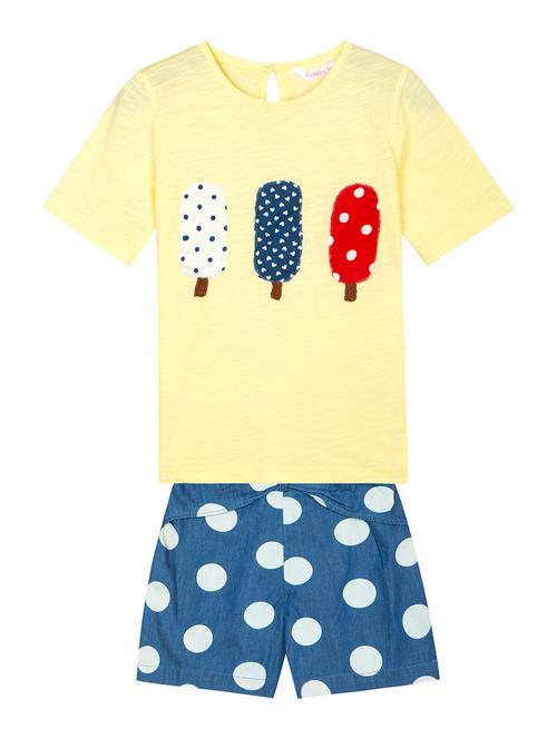 blue printed top & bottom set - 19838254 - Very Small Image - 1