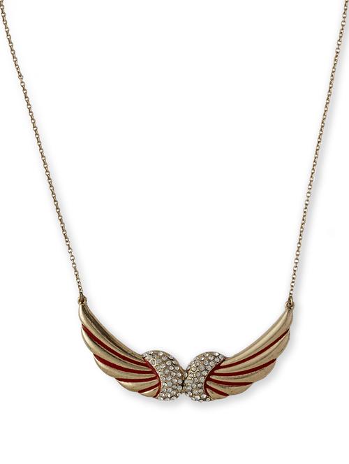 gold winged necklace - 19839 - Very Small Image - 1