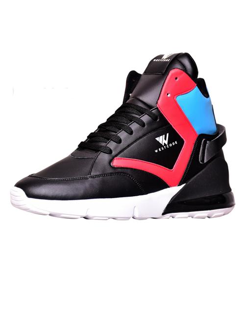 black pu lace up sneakers - 19839343 - Very Small Image - 1